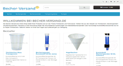 Desktop Screenshot of becher-versand.de