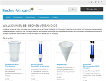 Tablet Screenshot of becher-versand.de